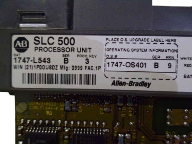 ALLEN BRADLEY 1747-L543 SER. B (NO KEY)( AS PICTURED) UNMP