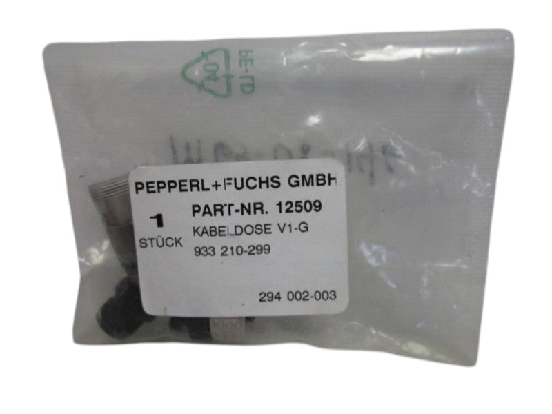 PEPPERL+FUCHS 12509 V1-G FEMALE CABLE CONNECTOR  NSMP