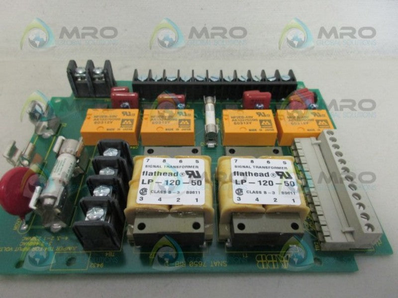 ABB SNAT7650RIB-D RELAY INPUT CIRCUIT BOARD CARD NSNP