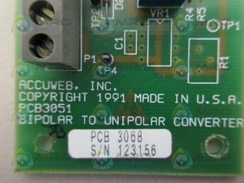 ACCUWEB PCB3051 CONVERTER UNMP
