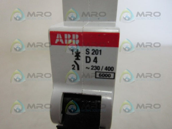 ABB S201-D4 CIRCUIT BREAKER 4A NSNP