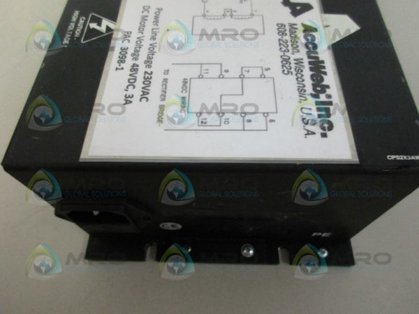 ACCUWEB PS2X3W48-0028 POWER SUPPLY UNMP