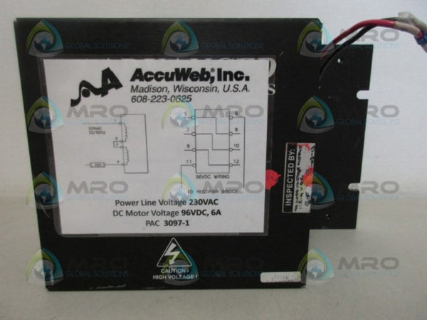 ACCUWEB 3097-1 POWER SUPPLY UNMP