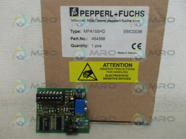 PEPPERL+FUCHS MPA155HD PHOTO AUTOMATION SENSOR NSMP