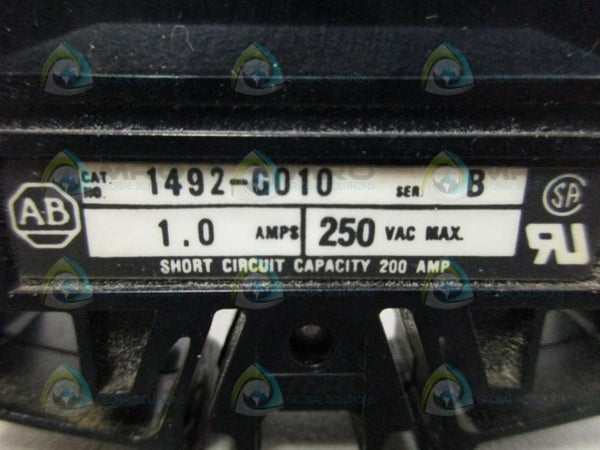 ALLEN BRADLEY 1492-G010 SER. B CIRCUIT BREAKER 1A UNMP
