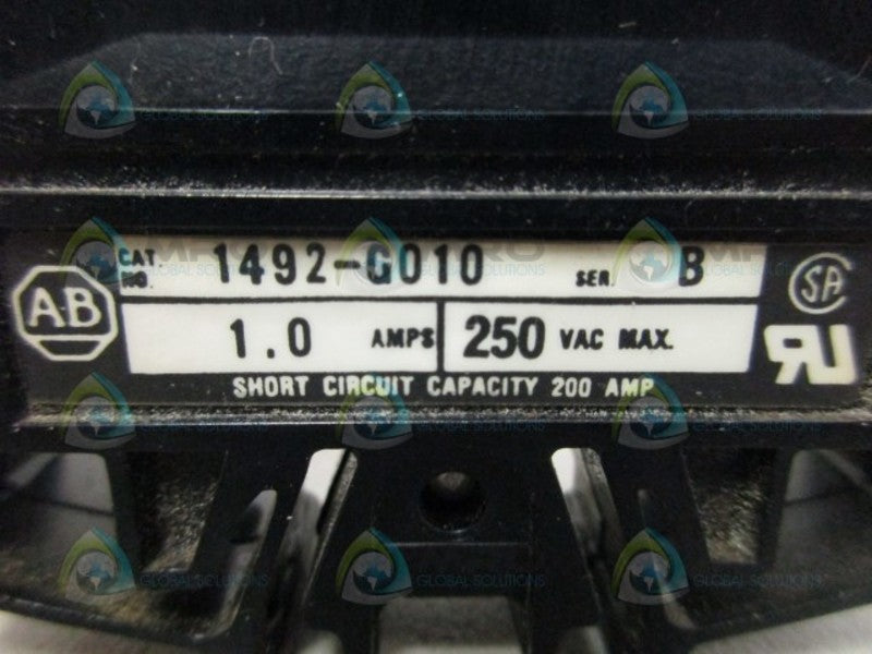 ALLEN BRADLEY 1492-G010 SER. B CIRCUIT BREAKER 1A UNMP