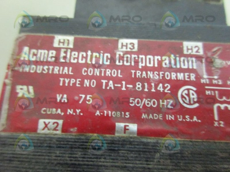 ACME TA-1-81142 TRANSFORMER UNMP