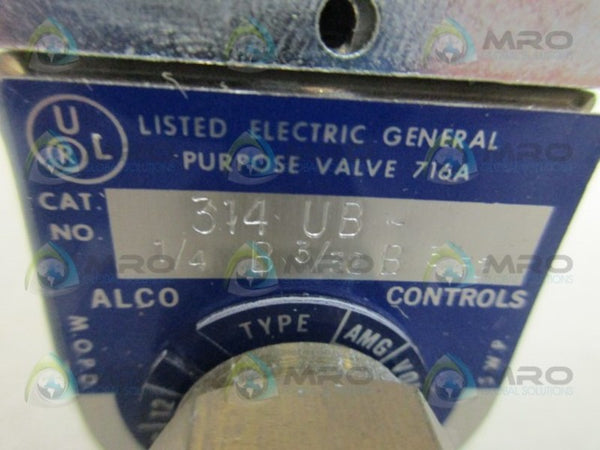 ALCO 314UB GENERAL PURPOSE VALVE NSNP