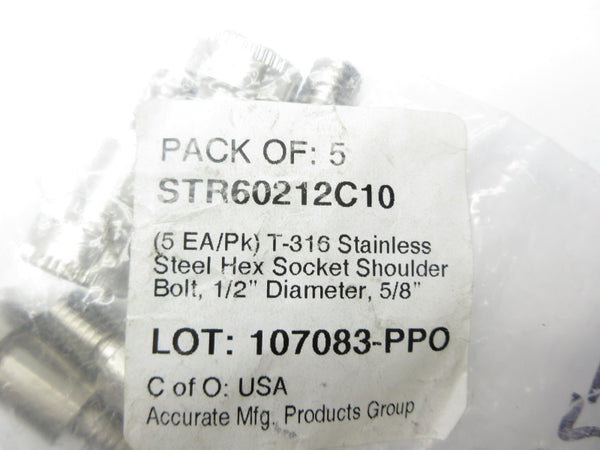 ACCURATE PRODUCTS STR60212C10 1/2" 5/8" (PKG OF 5) NSMP