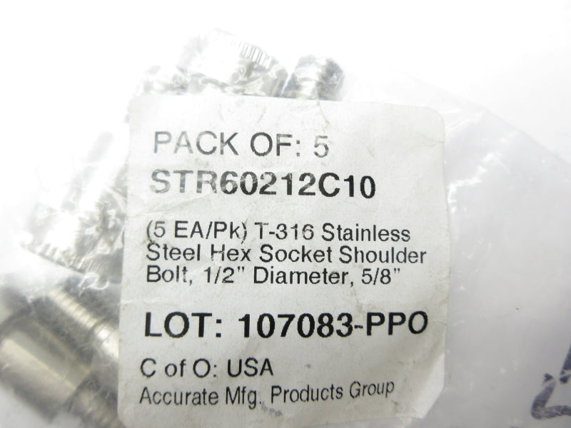 ACCURATE PRODUCTS STR60212C10 1/2" 5/8" (PKG OF 5) NSMP