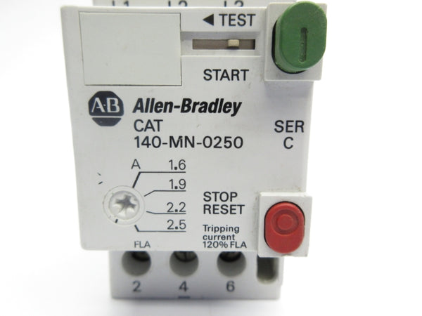 ALLEN BRADLEY 140-MN-0250 SER. C 600V 1.6-2.5A NSNP