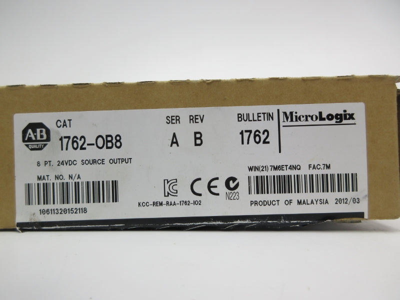 ALLEN BRADLEY 1762-OB8 SER. A 24VDC NSMP