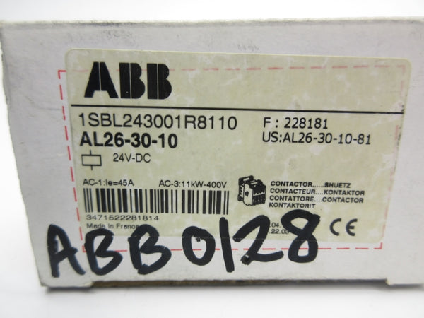 ABB 1SBL243001R8110 AL26-30-10 24VDC NSMP