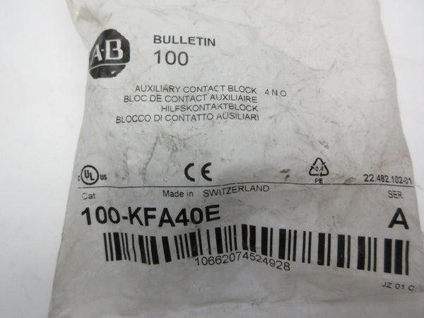 ALLEN BRADLEY 100-KFA40E SER. A NSMP