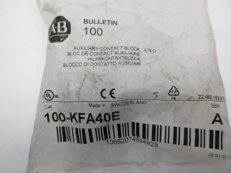 ALLEN BRADLEY 100-KFA40E SER. A NSMP