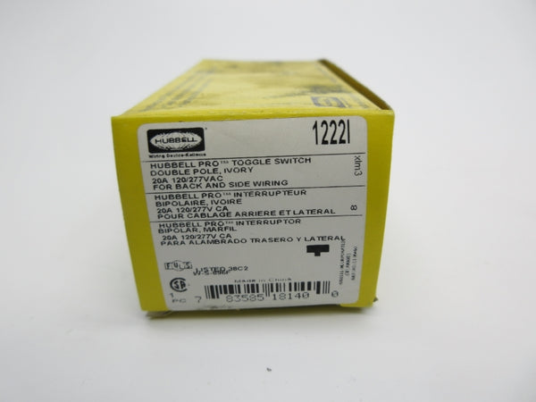 HUBBELL 1222I 120/277VAC 20A NSMP