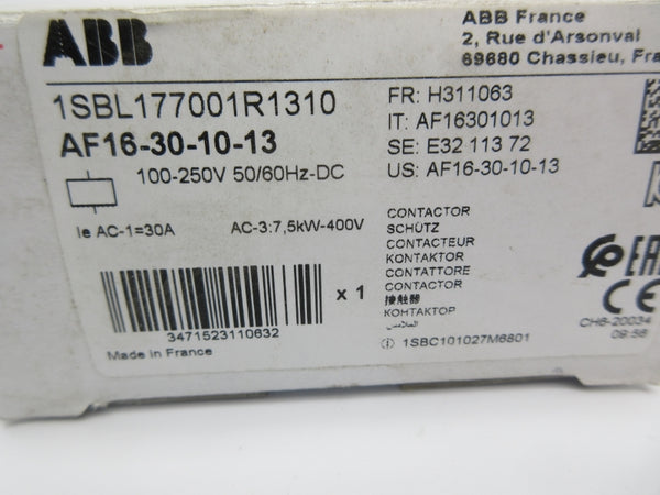 ABB AF16-30-10-13 1SBL177001R1310 100-250V 30A NSMP