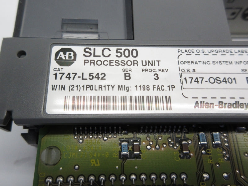 ALLEN BRADLEY 1747-L542 SER. B F/W 7 24VDC (NO TERMINAL) NSNP