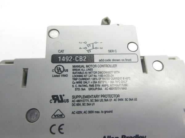 ALLEN BRADLEY 1492-CB2G150 SER. C 277V 15A NSNP