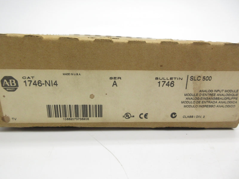 ALLEN BRADLEY 1746-NI4 SER. A 10VDC NSMP