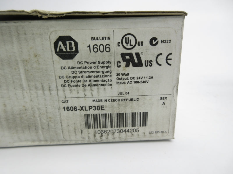 ALLEN BRADLEY 1606-XLP30E SER. A 100-240VAC 0.6A NSMP