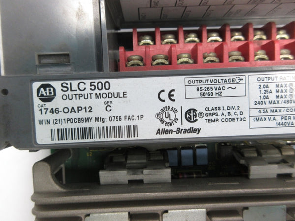 ALLEN BRADLEY 1746-OAP12 SER. C 85-265VAC NSNP