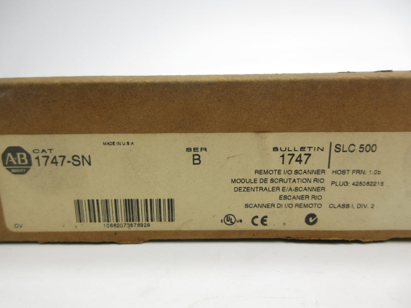 ALLEN BRADLEY 1747-SN SER. B 5VDC F/W 1.0B NSMP