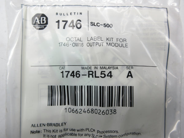 ALLEN BRADLEY 1746-RL54 SER. A NSMP