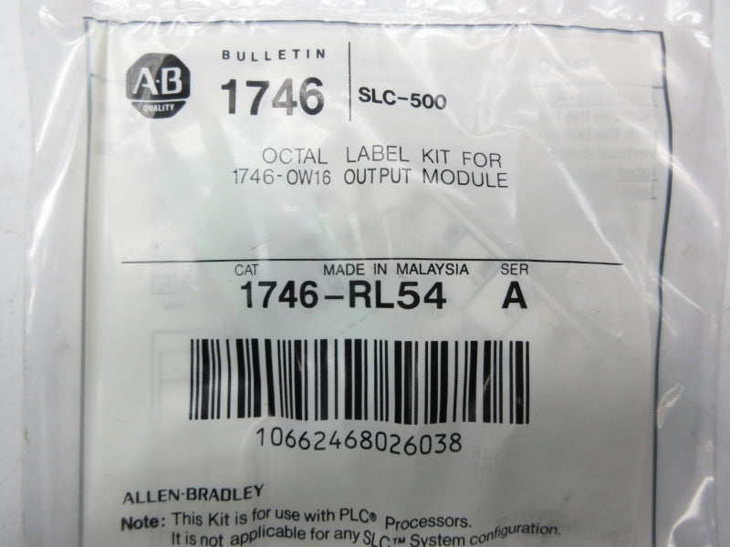 ALLEN BRADLEY 1746-RL54 SER. A NSMP