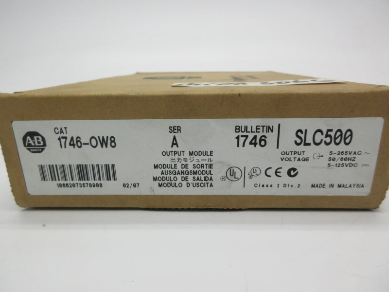 ALLEN BRADLEY 1746-OW8 SER. A 5-265VAC 15A NSMP