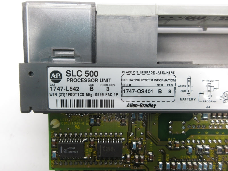 ALLEN BRADLEY 1747-L542 SER. B F/W 9 24VDC (NO TERMINAL/ NO KEY) NSNP