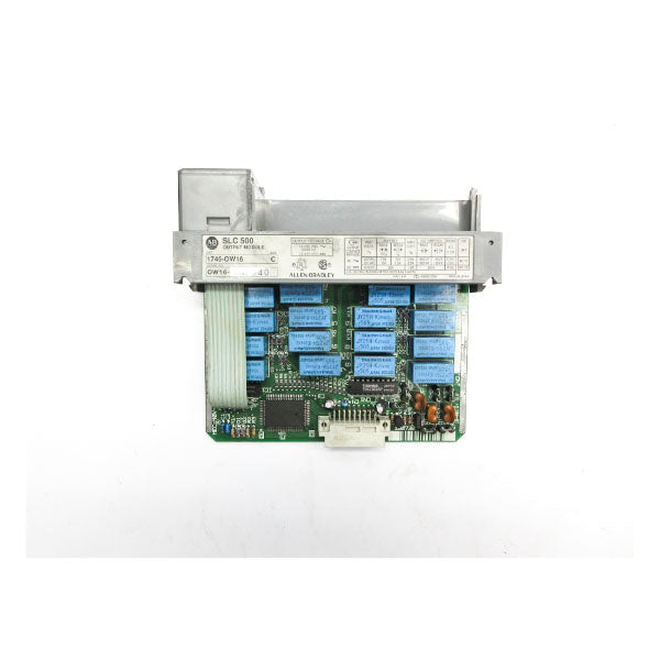 ALLEN BRADLEY 1746-OW16 SER. C 10-250VAC (NO DOOR/ TERMINAL) UNMP