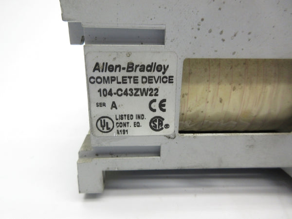 ALLEN BRADLEY 104-C43ZW22 SER. A 32VDC UNMP