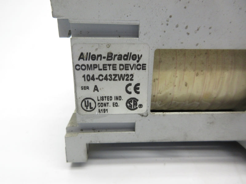 ALLEN BRADLEY 104-C43ZW22 SER. A 32VDC UNMP