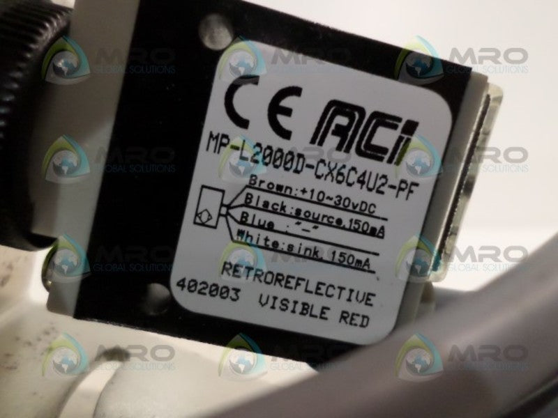 ACI MP-L2000D-CX6C4U2-PF PHOTOELECTRIC SENSOR (AS PICTURED)  NSNP