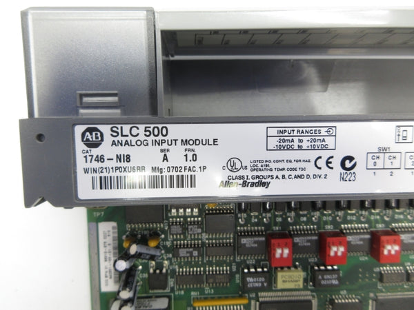 ALLEN BRADLEY 1746-NI8 SER. A F/W 1.0 (NO TERMINAL) NSNP