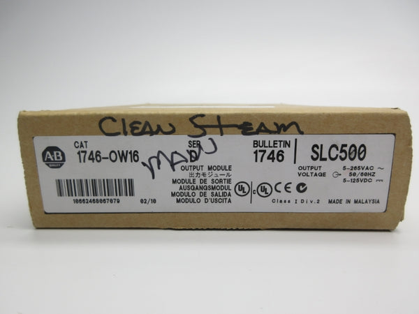 ALLEN BRADLEY 1746-OW16 SER. D 5-265VAC 15A NSMP