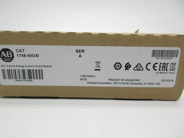 ALLEN BRADLEY 1746-NIO4I SER. A DATE: 2021 NSFS
