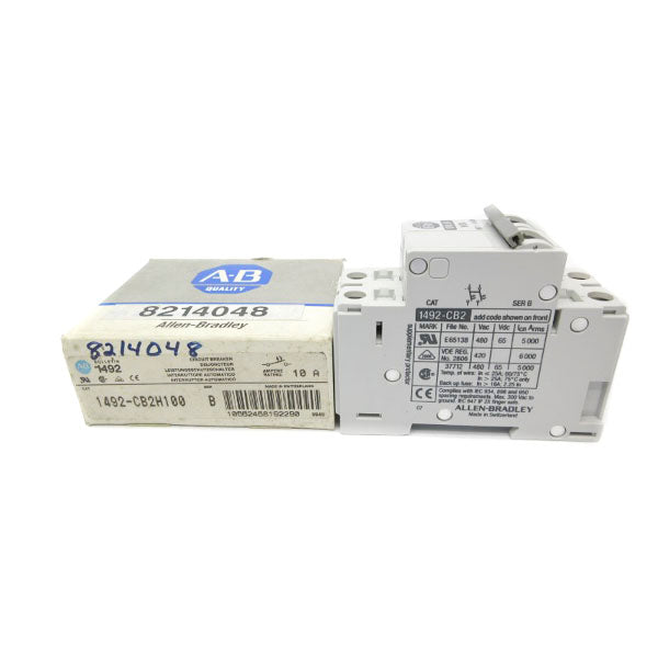 ALLEN BRADLEY 1492-CB2H100 SER. B 480VAC 10A NSMP