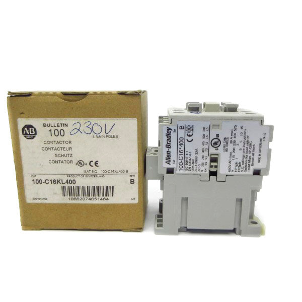 ALLEN BRADLEY 100-C16KL400 SER. B 220/230V (BR/WH) NSMP