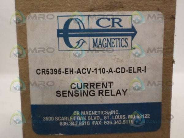 CR MAGNETICS CR5395-EH-ACV-110-A-CD-ELR-I CURRENT SENSING RELAY  NSMP