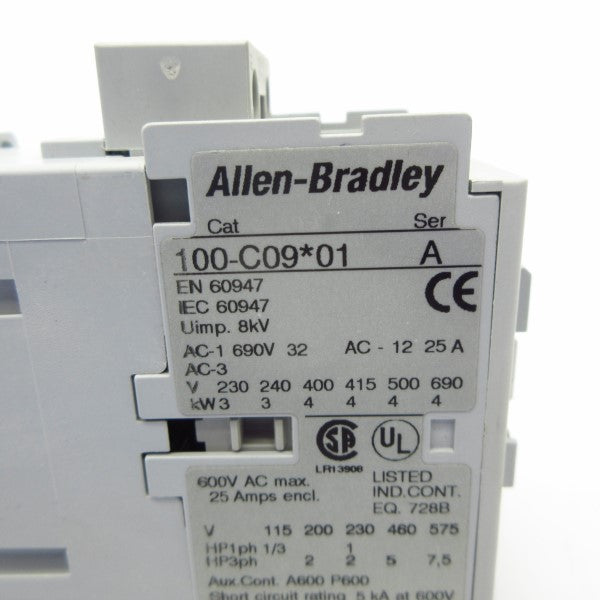 ALLEN BRADLEY 100-C09D01 SER. A 110/120V 25A NSNP