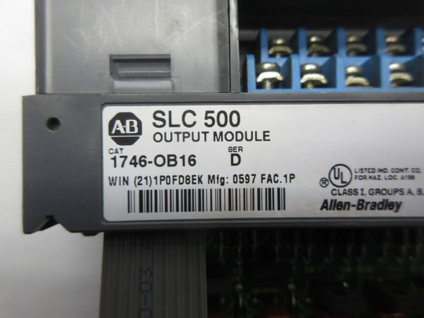 ALLEN BRADLEY 1746-OB16 SER. D 10-50VDC NSNP