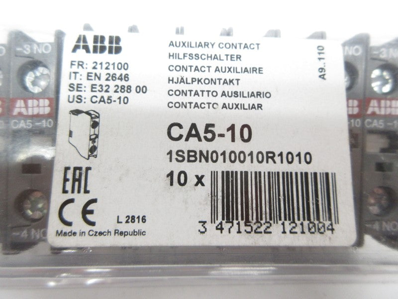 ABB CA5-10 1SBN010010R1010 (PKG OF 10) NSMP
