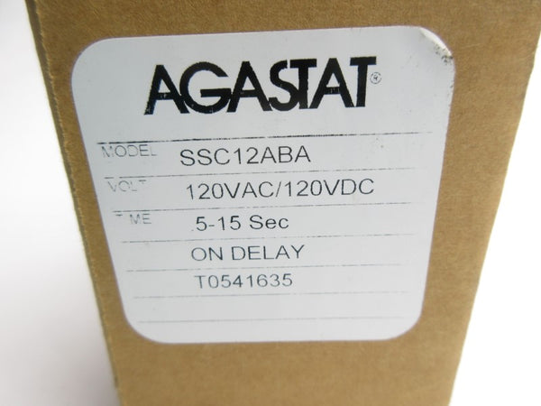 AGASTAT SSC12ABA 120VAC/DC 10A 5-15S NSMP