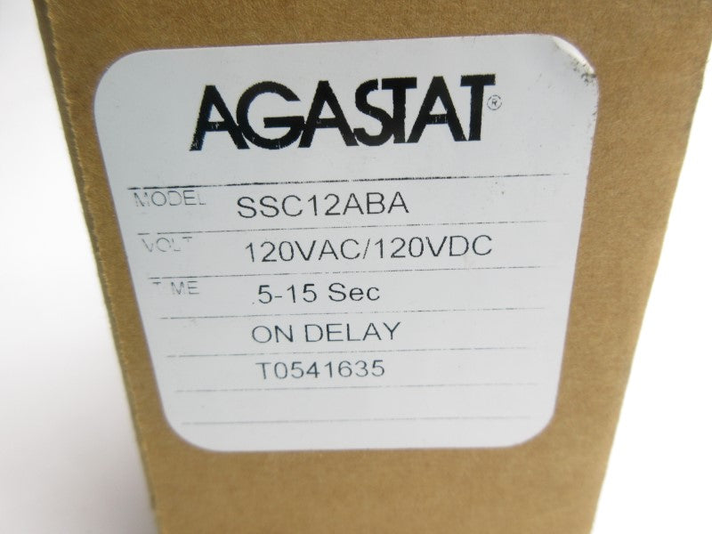 AGASTAT SSC12ABA 120VAC/DC 10A 5-15S NSMP