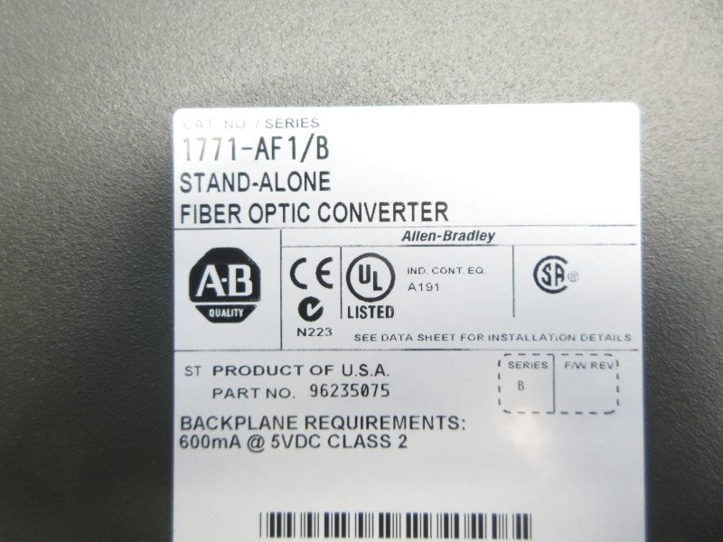 ALLEN BRADLEY 1771-AF1 SER. B NSNP
