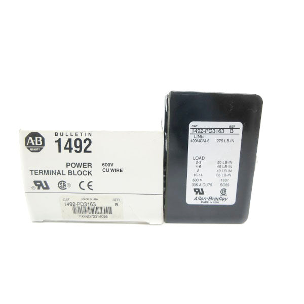 ALLEN BRADLEY 1492-PD3163 SER. B 600V 335A (WH) NSMP