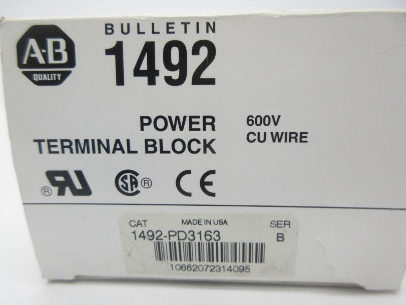 ALLEN BRADLEY 1492-PD3163 SER. B 600V 335A (WH) NSMP