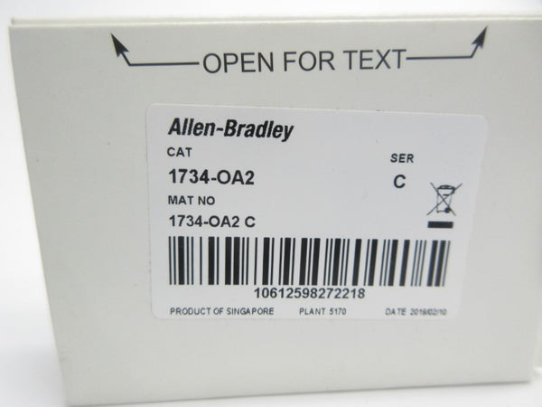ALLEN BRADLEY 1734-OA2 SER. C F/W 3.022 120/220VAC NSMP